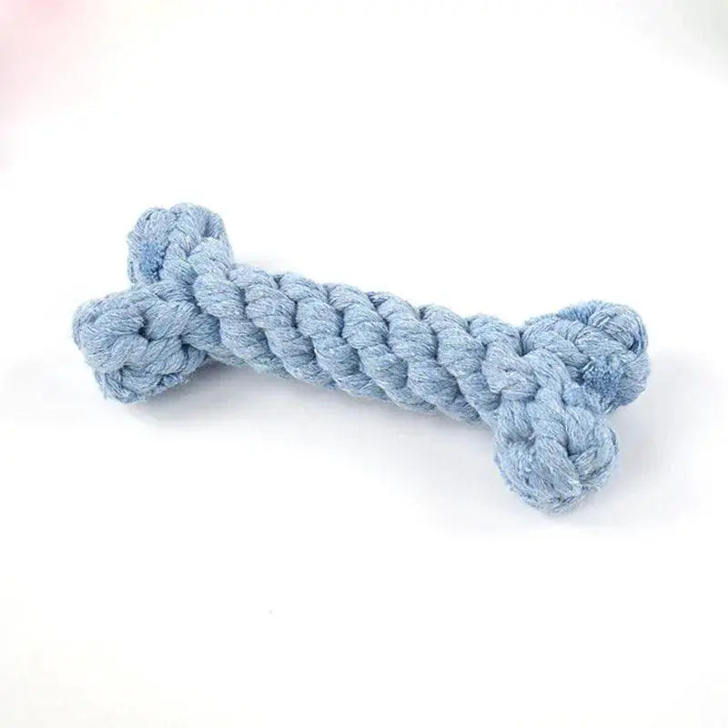 Cotton Bone Dog Chew Toy For Small And Large Dental Care