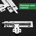 4 Inch Stainless Barrel Bolt Lock - Keyed Security