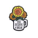 Whimsical Floral Enamel Pin Set for Backpacks and Brooches