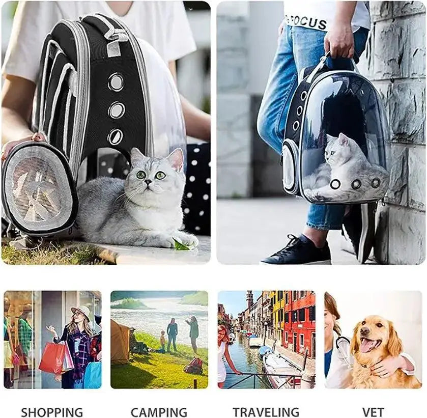 PawVoyage Cat Bubble Space Backpack For Travel Comfort