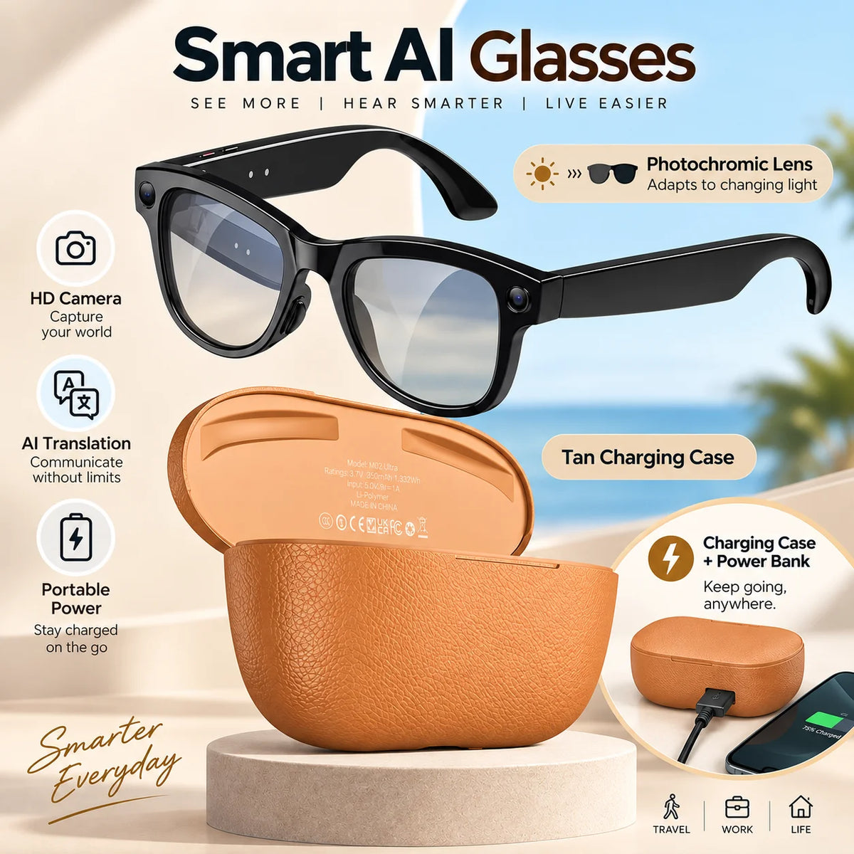 2026 Smart AI Glasses Camera