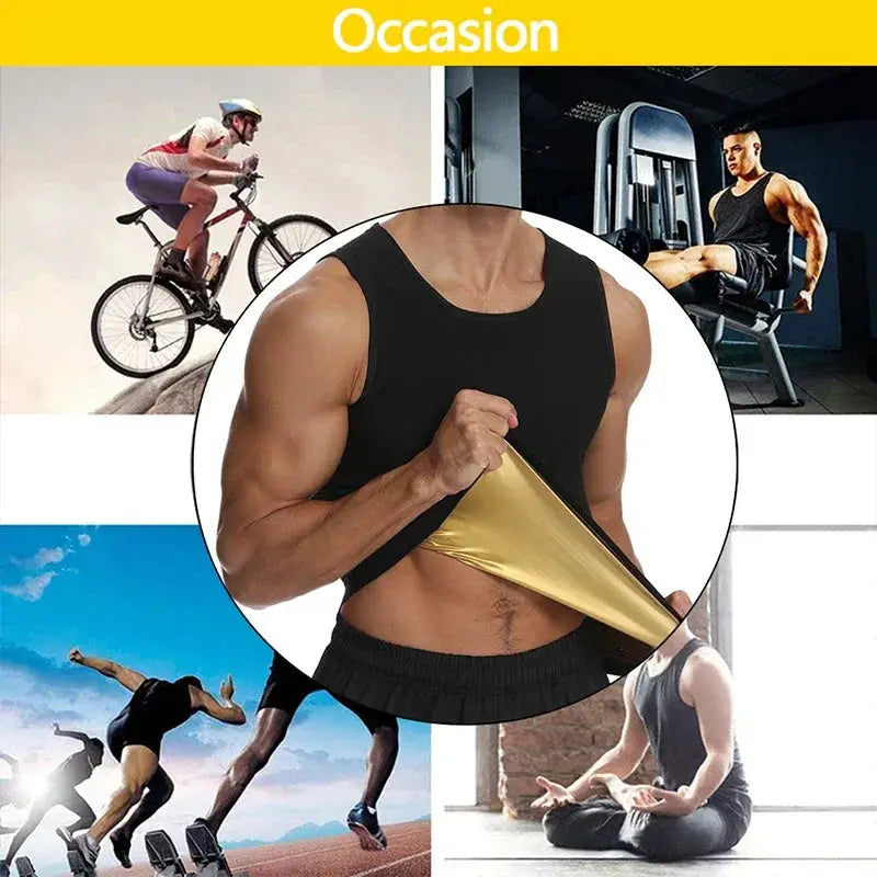 Men's Sauna Shapewear Compression Vest For Enhanced Sweat