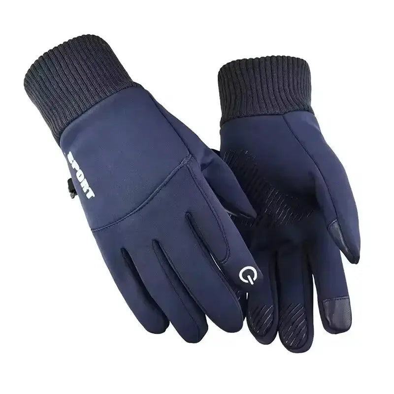 Winter Skiing Warm Gloves For Men Waterproof Outdoor Cycling