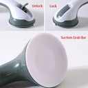 Safety Shower Handle Grab Bars Grip Dual Locking Suction Cups