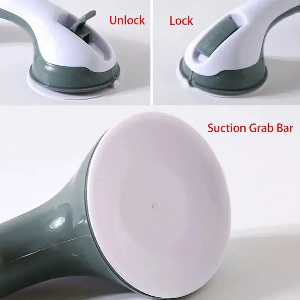 Safety Shower Handle Grab Bars Dual Locking Suction Cups