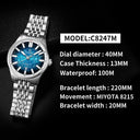 Cadisen Mens Automatic Silver Watch