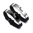 Couple Bracelets Set - Adjustable Stainless Steel