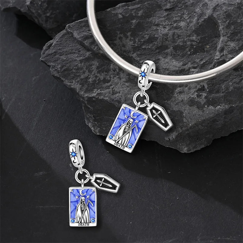 Charm Sterling Silver Tarot Card