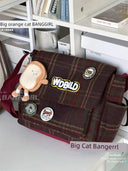 Middle-Age Shoulder Bag: Japanese & South Korean Style