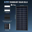 Rvpozwer 200W Bifacial Solar Panel