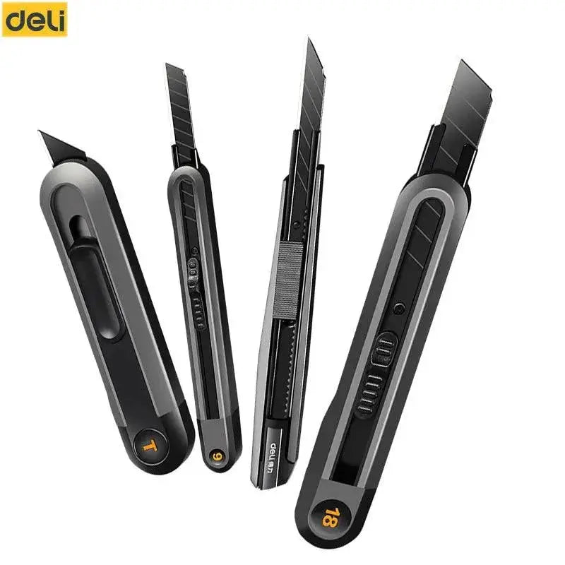Deli Snap Off Utility Knife With High Carbon Steel Blades
