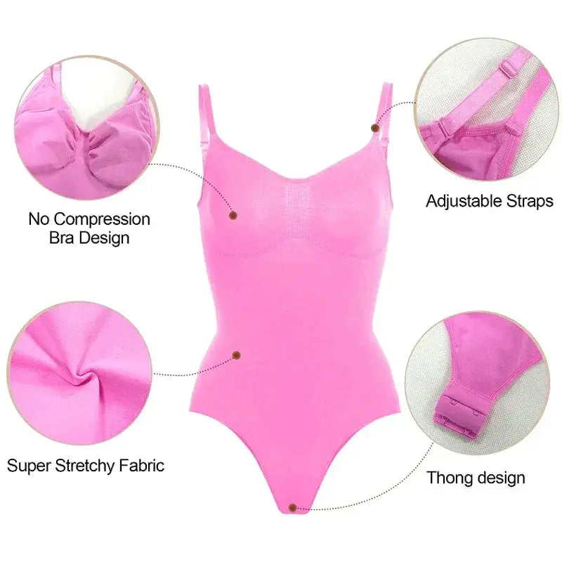 Slimming Thong Bodysuit For Women Tummy Control Shaper