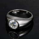 Unisex Moissanite Silver Ring Set