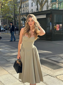 Elegant Wedding Events Corset Dress Sexy Strapless Midi 2024