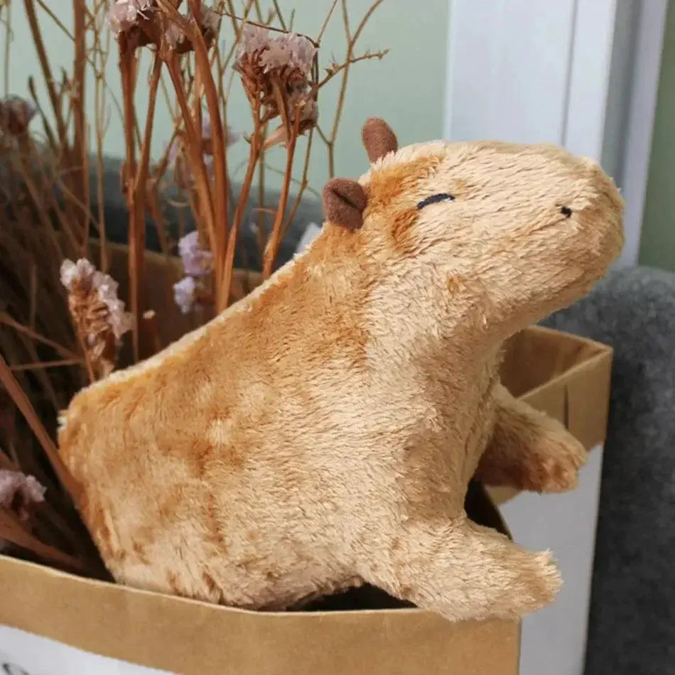 Capybara Plush Toy Realistic Anime Fluffy Stuffed Animal