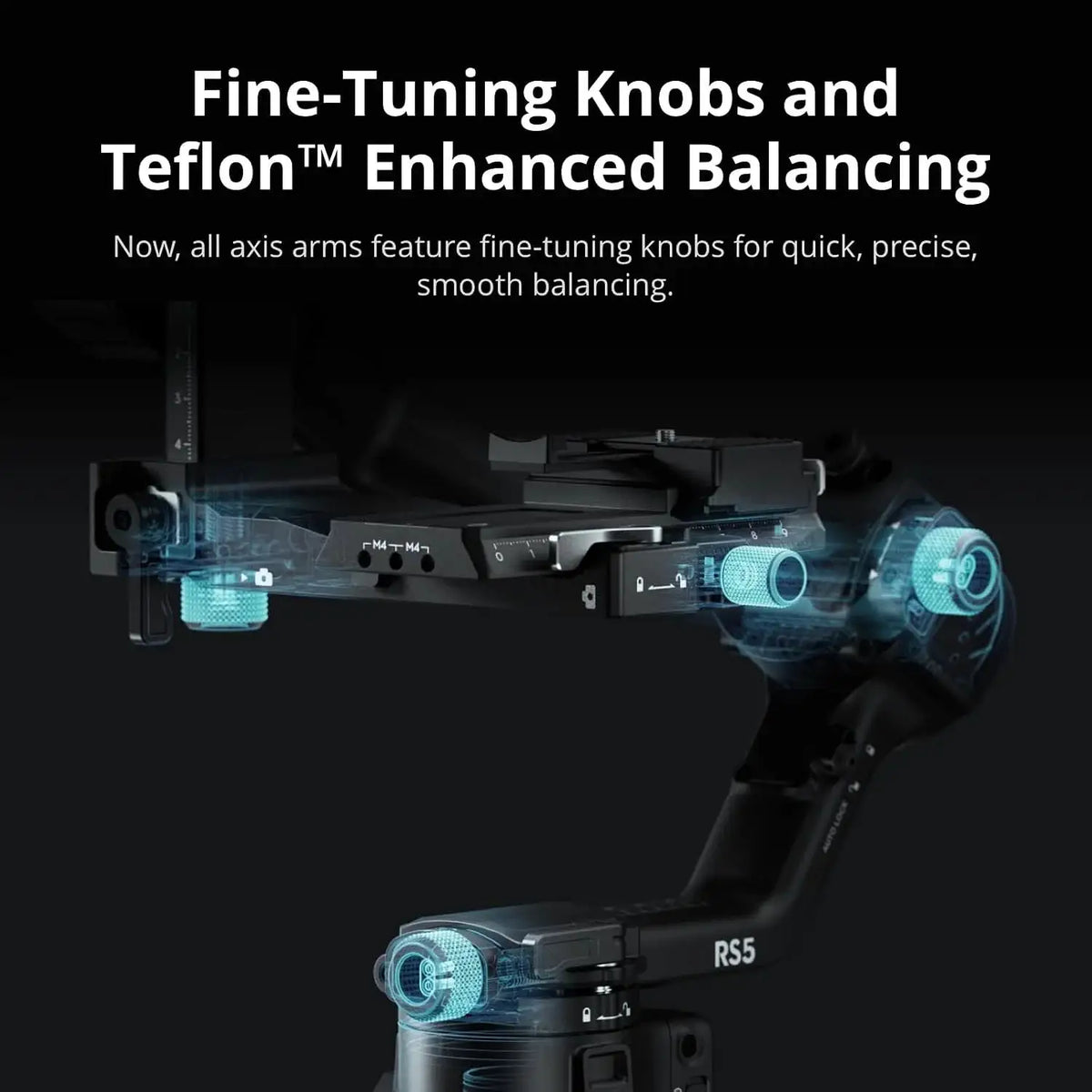 DJI RS 5 Gimbal Camera Stabilizer for Filmmakers and Videographers - 3-Axis Stabilizer for Wedding, Documentary & Commercial Video, OLED, Bluetooth, RavenEye