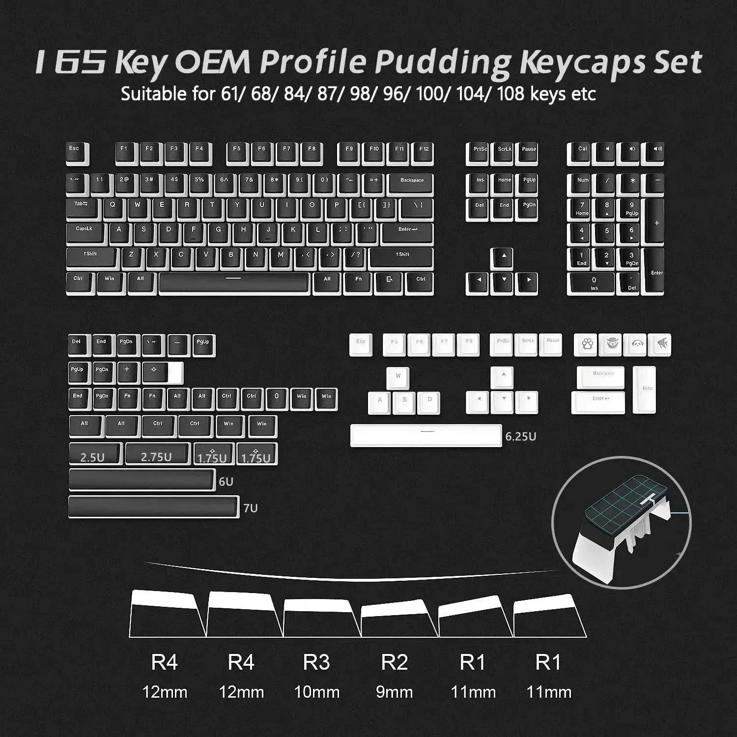 Pudding Keycaps Set Enhances Gaming Keyboard Experience