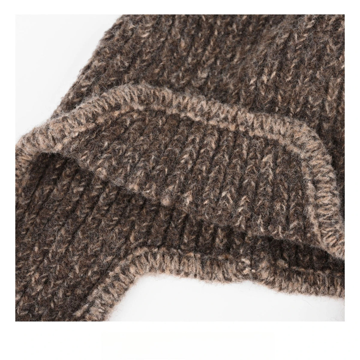Earflap Knit Winter Hat