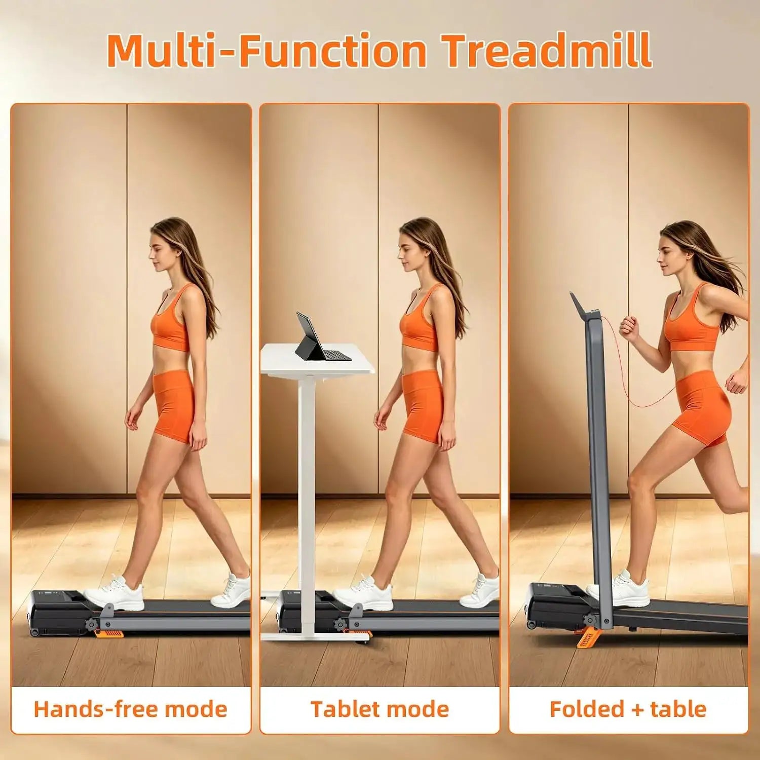 Walking Pad with 12% Incline,Under Desk Treadmill for Home,Folding Treadmill Home, 3.0HP Walking Pad with Handle Bar with Remote Control, with LED Display,330LBS