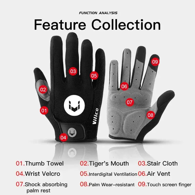 Breathable Non Slip Cycling Gloves For MTB And Road Bikes