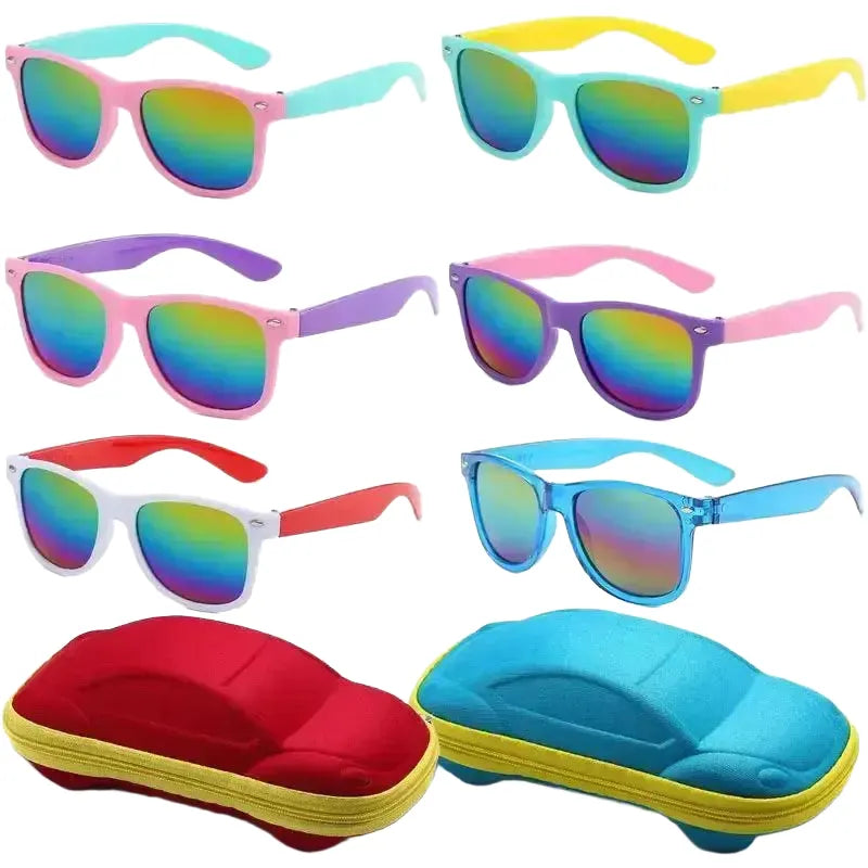 Flexible UV Protection Kids Sunglasses For Summer Fun