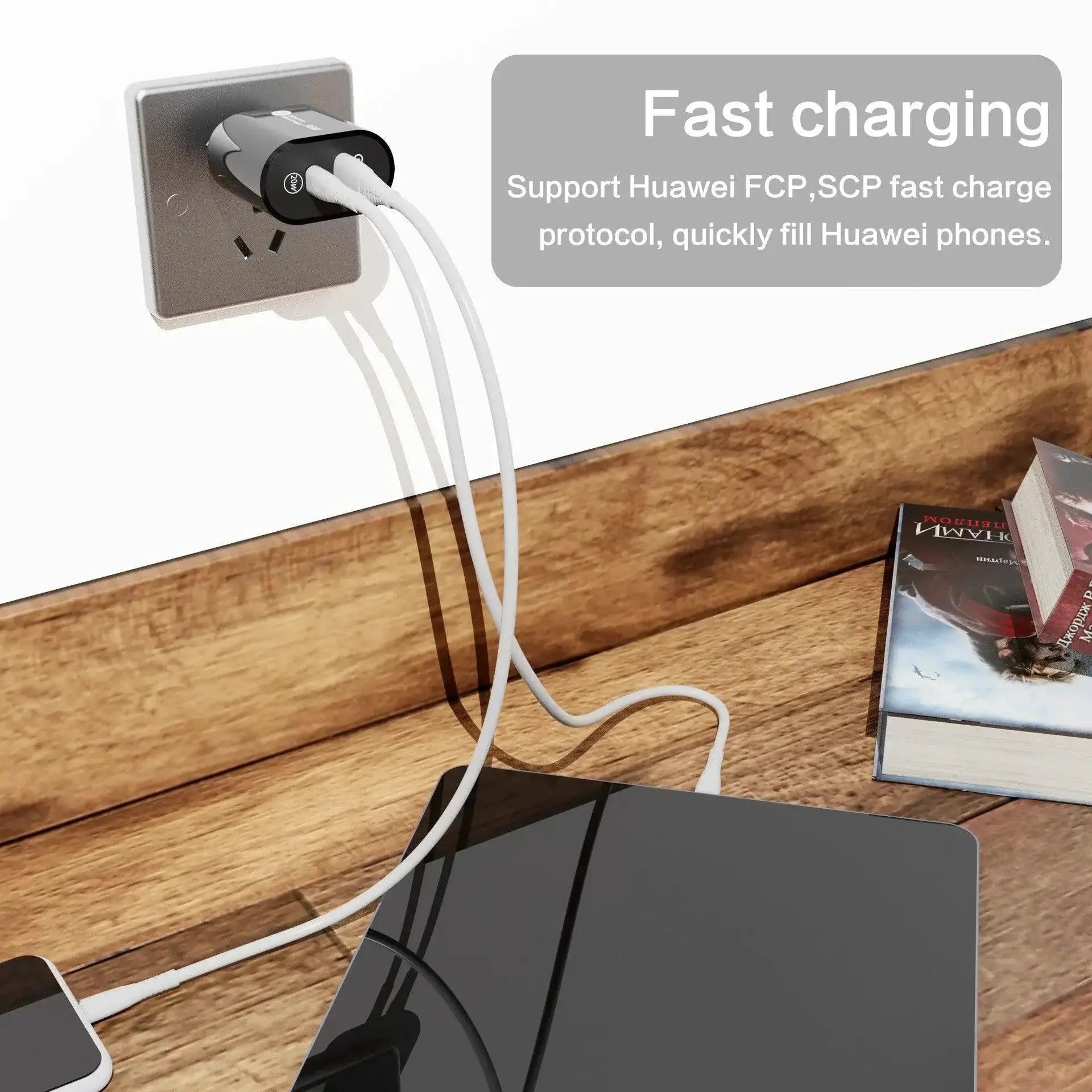 36W USB Wall Charger With Quick Charge For iPhone And More