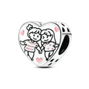 Sterling Silver Charm Beads Rose