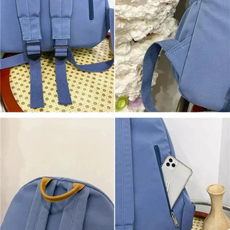 Large Capacity Cute Backpack for School and Office Use