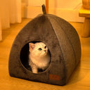 Cozy Cat House Warm Semi-Enclosed Pet Kennel for Sleep
