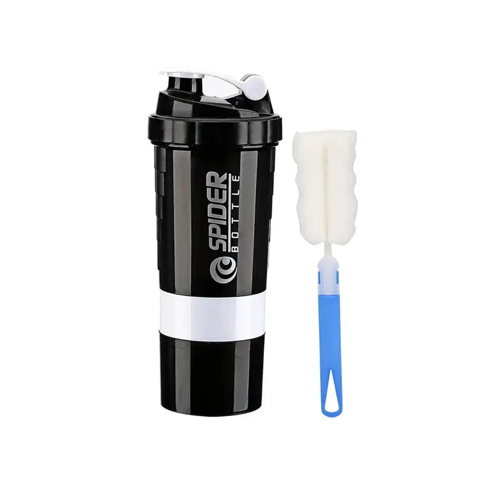 3 Layer Shaker Protein Bottle For Body Building And Exercise