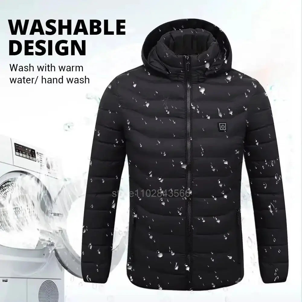 Men Heated Jacket USB Powered For Outdoor Activities