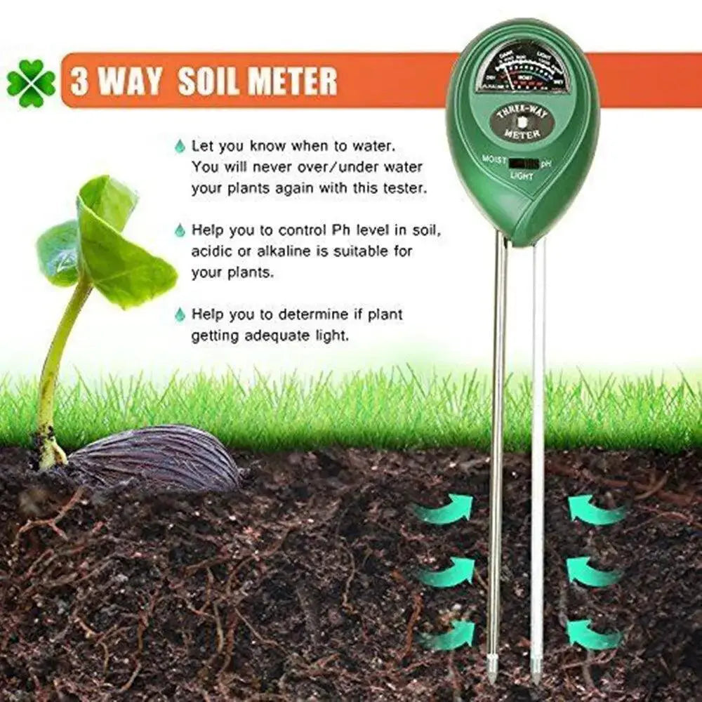 Moisture Sunlight PH Meter for Garden Plants and Flowers