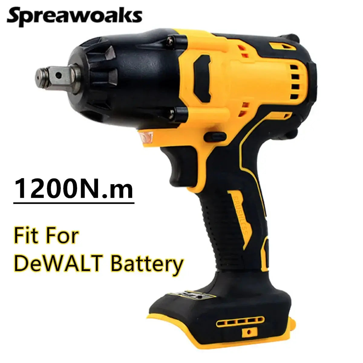 Brushless Impact Wrench Cordless Driver 480 500 1200 Nm