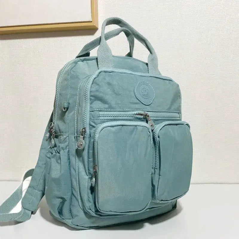 Stylish Waterproof Nylon Backpack With USB Port For Women