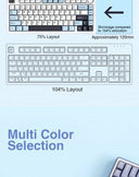 Aula F75 2.4G Wireless Bluetooth Keyboard RGB 75 Percent