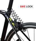 Compact Zinc Alloy Password Bicycle Lock with Steel Cable