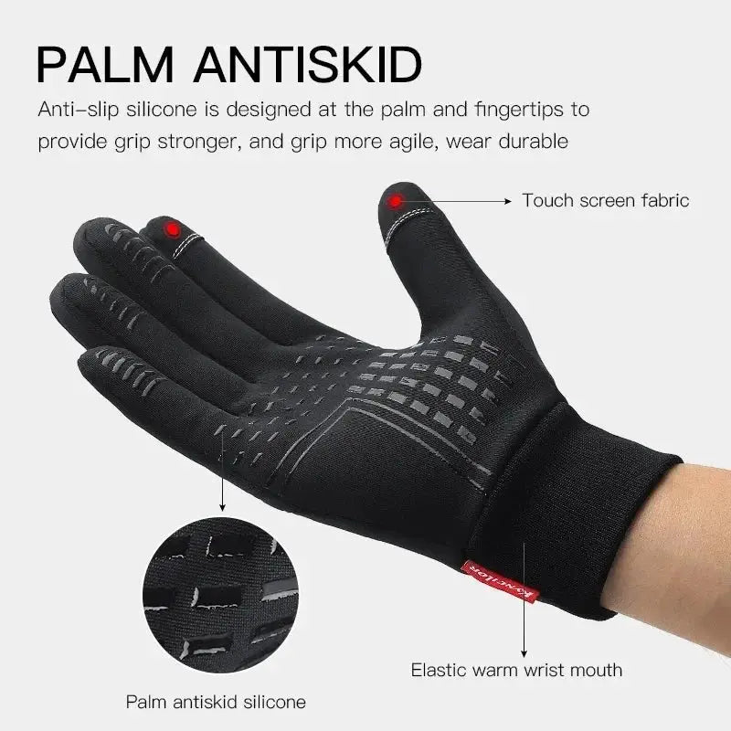 Autumn Winter Outdoor Cycling Gloves Touch Screen Nonslip