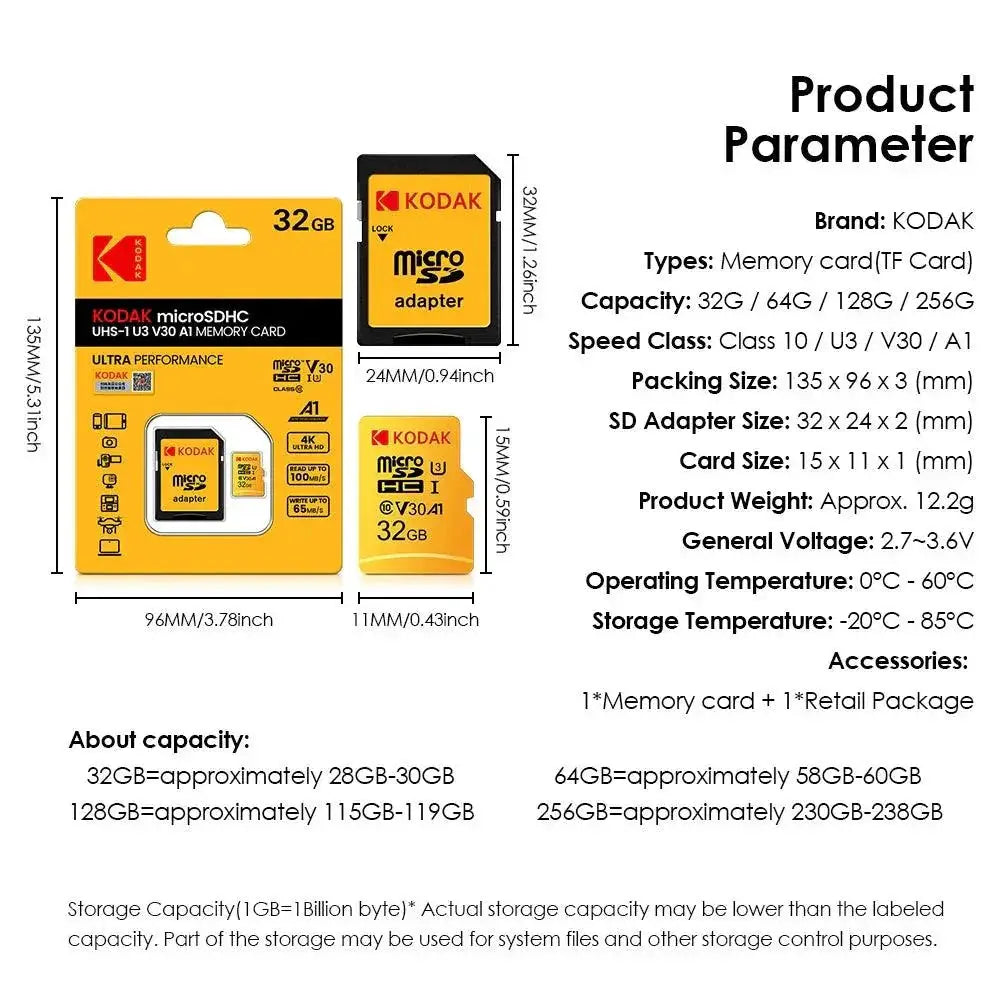 Kodak Evo Plus Memory Card High Speed Micro SD Storage
