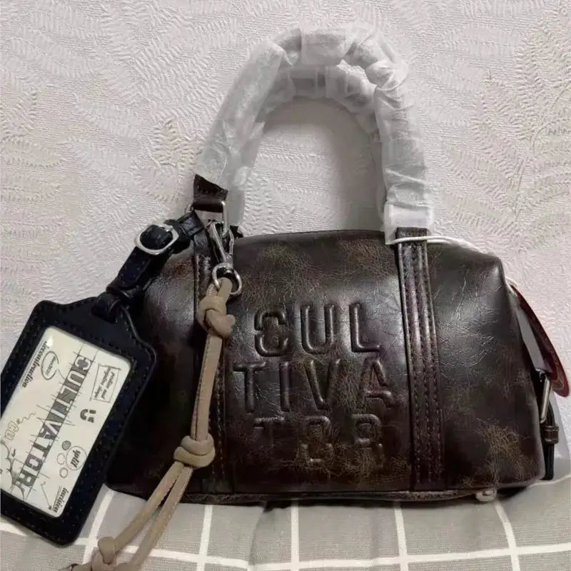 JIAERDI Vintage Style Card Slot Boston Handbag Women Trendy Multifunctional Shoulder Bag Ladies Leather Spacious Luxury Bags Y2k
