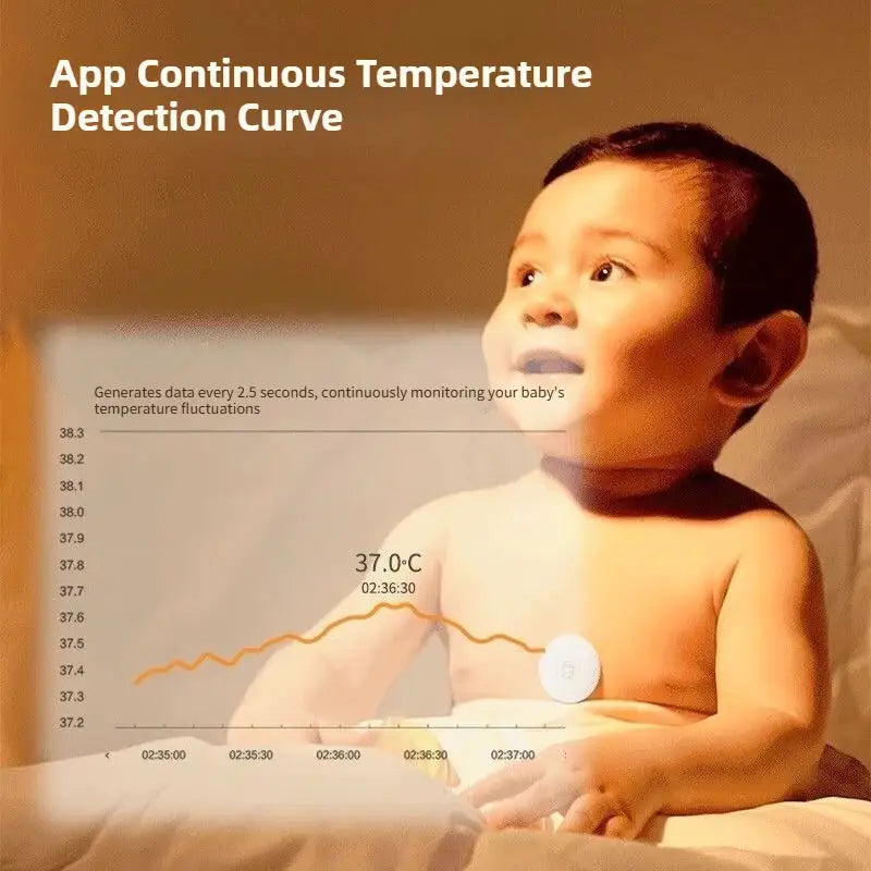 Miaomiaoce Baby Smart Thermometer Pro Digital Accrate Measurement APP Constant Monitor Rechargeable High Temprature Alarm
