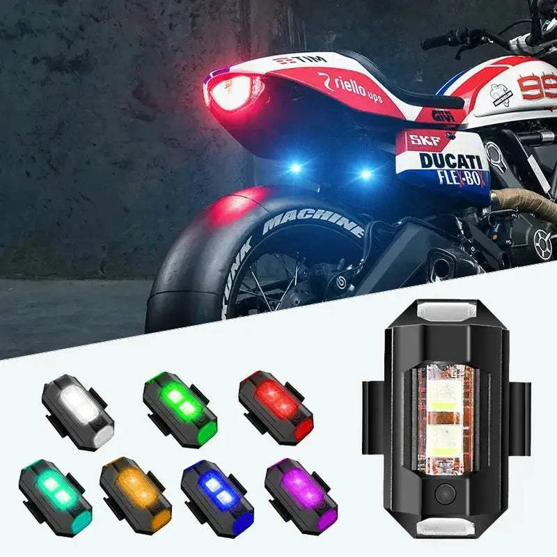 Motorcycle Lights Drone Strobe USB LED Anti Collision Safety