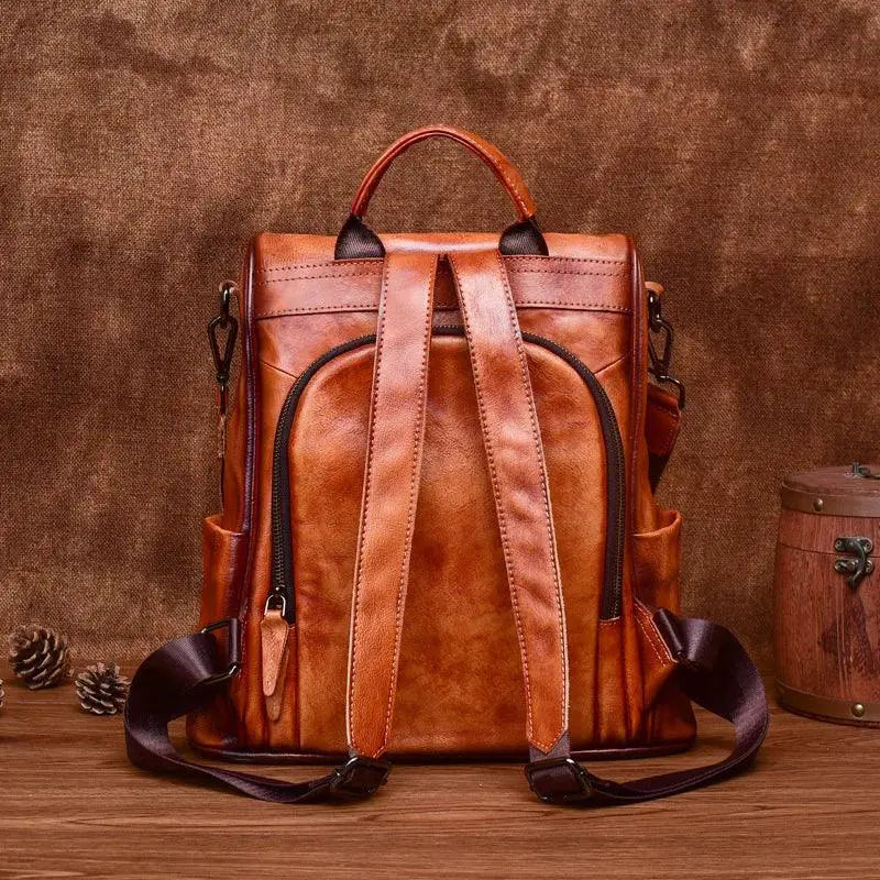 MOTAORA Vintage Large Capacity Women's Backpack Anti Theft
