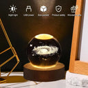 Night Light Milky Way Galaxy Crystal Ball LED Decor