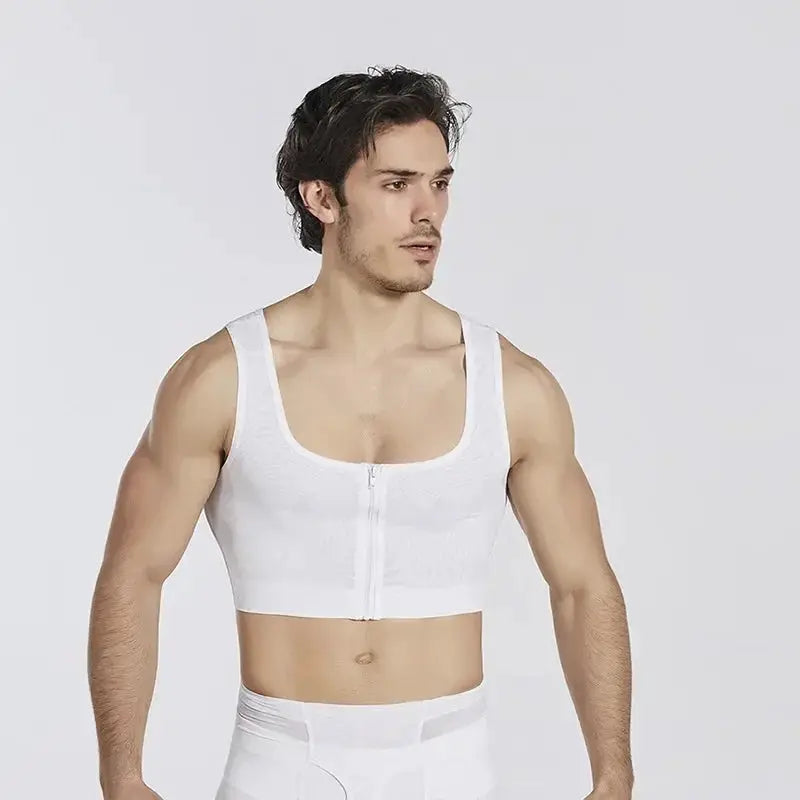 Men's Slimming Chest Shaper Vest Compression Boobs Control