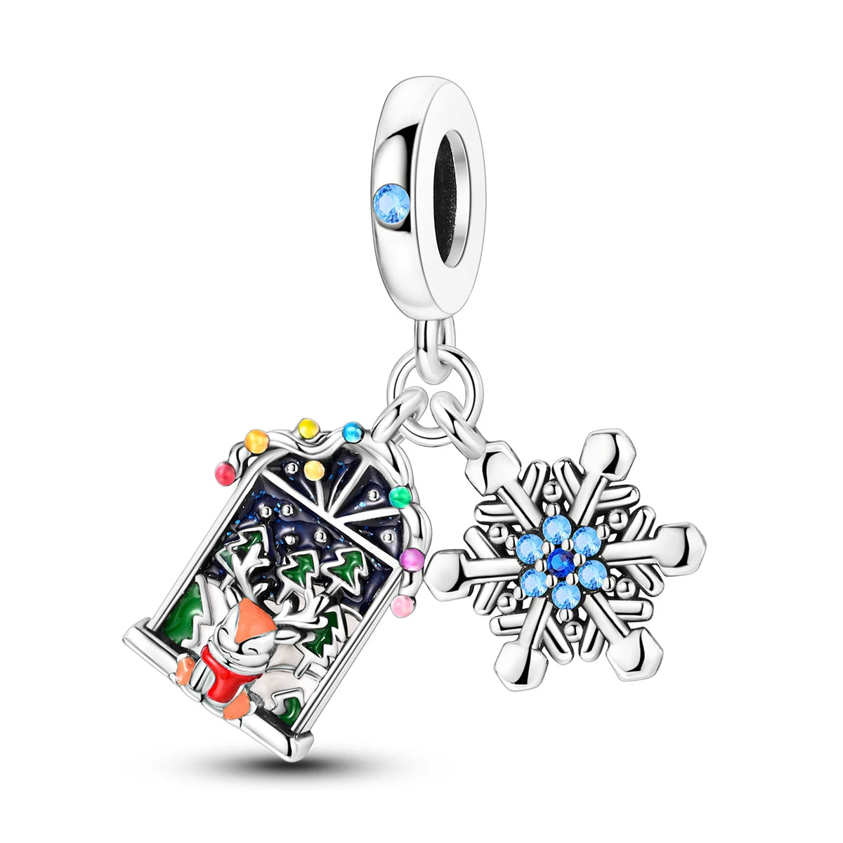 Charm Silver Plated Christmas Winter