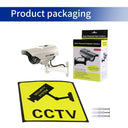 Solar Power Security Camera Deter Criminals with LED Light