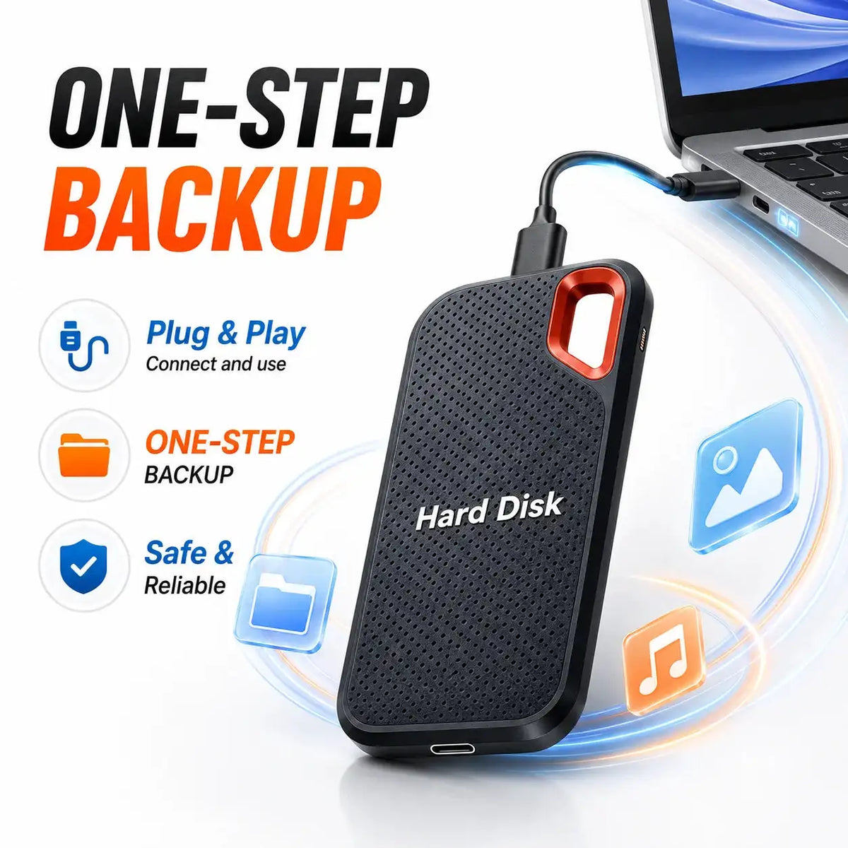 High Speed External Hard Drive Portable SSD Type-C Mobile Storage — product view 5