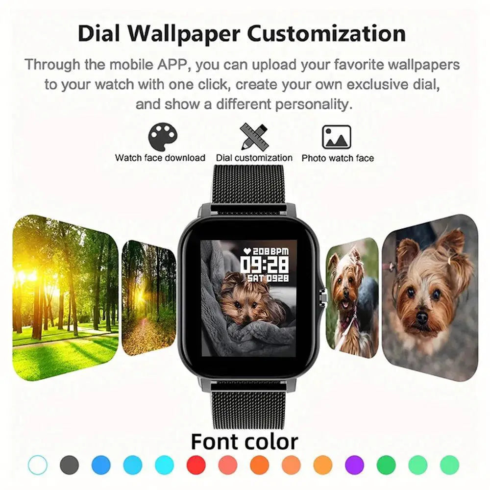 Smartwatch Bluetooth Calling and Health Monitoring for Men