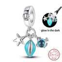 Sterling Silver Blue Ocean Ship