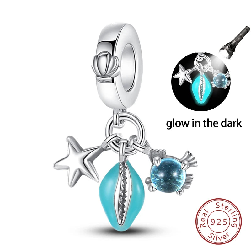 Sterling Silver Blue Ocean Ship